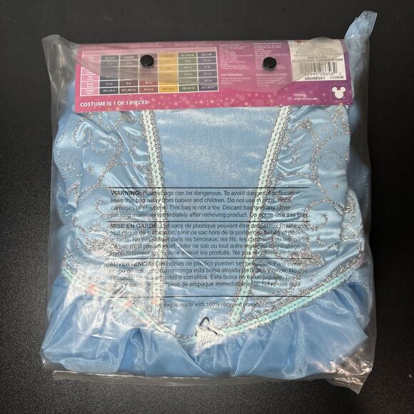 Disney Princess Cinderella Deluxe Child Costume By Disguise Size S 6 6X NEW - Picture 5 of 8